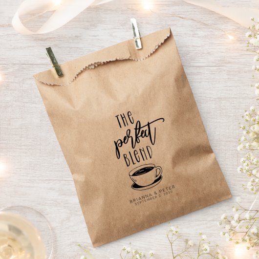 Die perfekte Blend-Gastgeschenk Hochzeit Geschenktütchen (Ausgeschnitten)