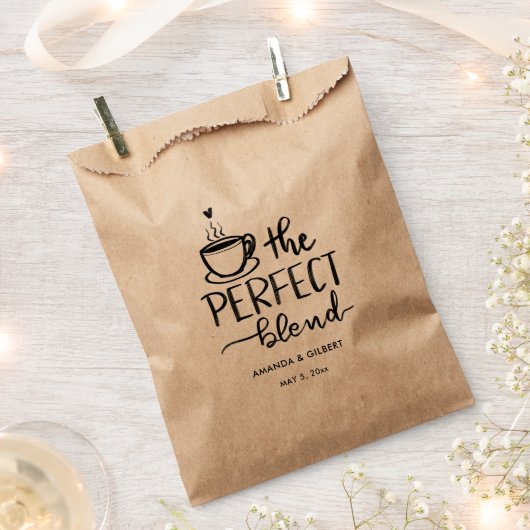 Die perfekte Blend handgeschriebener SkriptWedding Geschenktütchen (Ausgeschnitten)