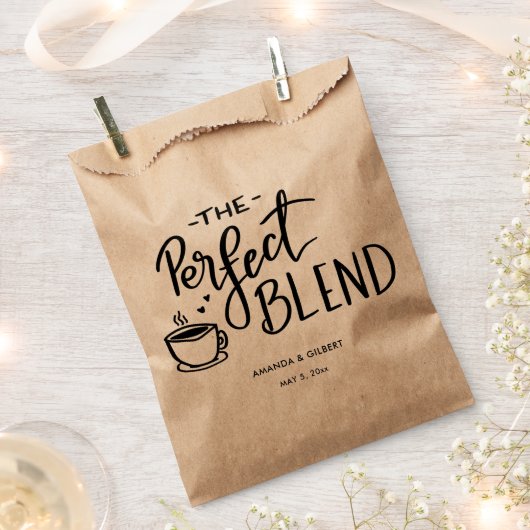 Die perfekte Blend handgeschriebener SkriptWedding Geschenktütchen (Ausgeschnitten)
