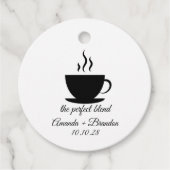 Die perfekte Blend-Kaffeehe Vielen Dank Geschenkanhänger (Vorderseite)
