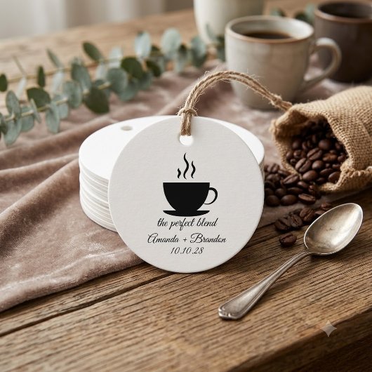 Die perfekte Blend-Kaffeehe Vielen Dank Geschenkanhänger