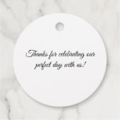 Die perfekte Blend-Kaffeehe Vielen Dank Geschenkanhänger (Rückseite)