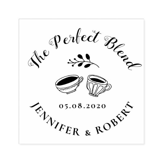 Die perfekte Blend Monogramm-Briefmarke Gummistempel (Prägung)