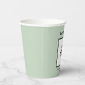 Die perfekte Cup-Sage Grüne Hochzeit Pappbecher (Rechts)