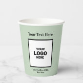 Die perfekte Cup-Sage Grüne Hochzeit Pappbecher (Vorderseite)