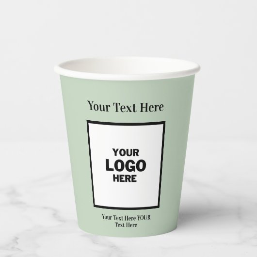 Die perfekte Cup-Sage Grüne Hochzeit Pappbecher (Vorderseite)