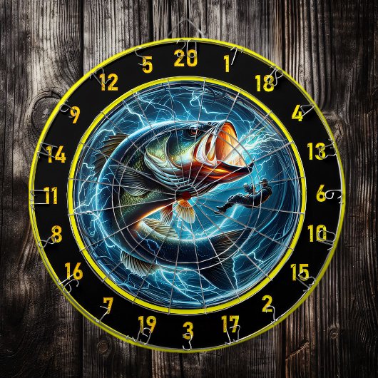Die perfekte Dart Board Fusion des Bass Enthusiast Dartscheibe