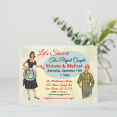 Die perfekte Dusche für Paare mit Paaren Einladung (Stehend Vorderseite)