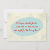 Die perfekte Dusche für Paare mit Paaren Einladung (Rückseite)