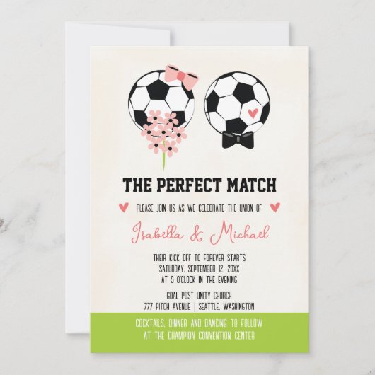 Die perfekte Einladung zum Fußballspiel (Vorderseite)