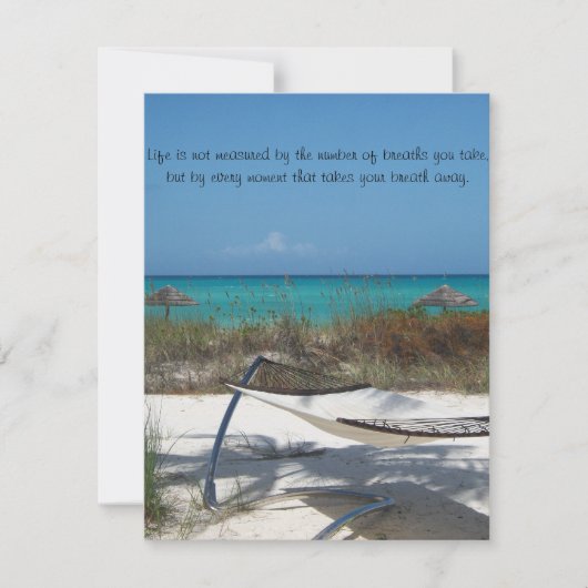 Die perfekte Einladung zum Hochzeitsfeiern am Stra (Vorderseite)