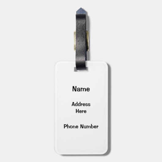 Die perfekte Game Bowling Ball Tasche Gepäckanhänger (Rückseite vertikal)