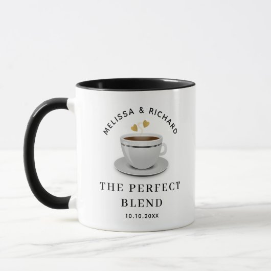 Die perfekte Gastgeschenk Hochzeit für den Kaffee Tasse (Links)