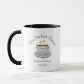 Die perfekte Gastgeschenk Hochzeit für Herzkaffee Tasse (Links)