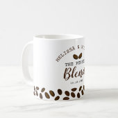 Die perfekte Gastgeschenk Hochzeit zum Thema Kaffe Kaffeetasse (Vorderseite Links)