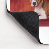 Die perfekte Gruben-Stier-Pose Mousepad (Ecke)