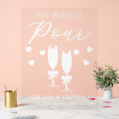 Die perfekte Hochzeit individuell Acrylschild (Hochzeit)