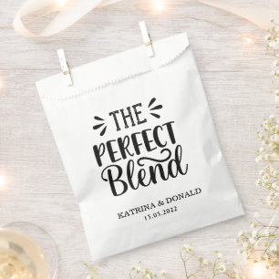 Die perfekte Kaffee-Hochzeitsgunst-Beutel Geschenktütchen