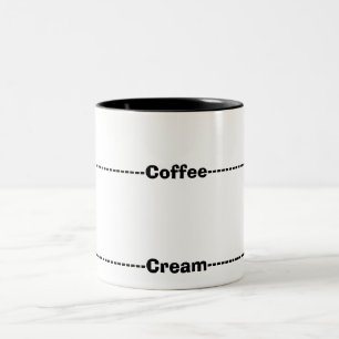 Die perfekte Kaffee-Tasse Zweifarbige Tasse
