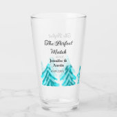 Die perfekte Kombination mit der winterblauen Pini Glas (Rückseite)