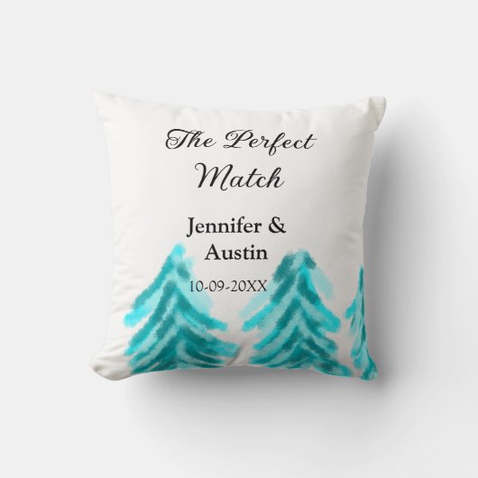 Die perfekte Kombination mit der winterblauen Pini Kissen (Vorderseite)