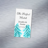 Die perfekte Kombination mit der winterblauen Pini Magnetische Visitenkarte (Beispiel)