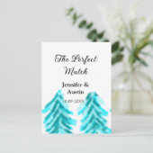 Die perfekte Kombination mit der winterblauen Pini Postkarte (Stehend Vorderseite)