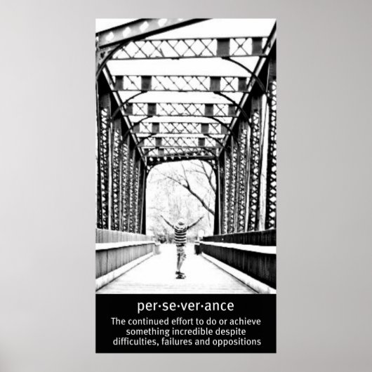 Die perfekte Longboard-Ausdauer Poster (Vorne)