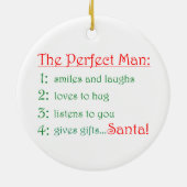 Die perfekte Mann-Kreis Verzierung Keramikornament (Hinten)