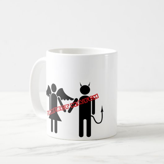Die perfekte Match Cusomizable Tasse (Vorderseite Links)
