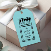 Die perfekte Match Doodle Matchbook-Gastgeschenk H Geschenkanhänger