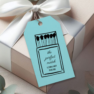 Die perfekte Match Doodle Matchbook-Gastgeschenk H Geschenkanhänger