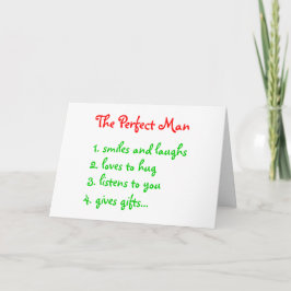 Die perfekte Menschengrüßkarte Feiertagskarte