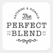 Die perfekte Mischehe Quadratischer Aufkleber (Vorderseite)