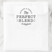 Die perfekte Mischehe Quadratischer Aufkleber (Tasche)