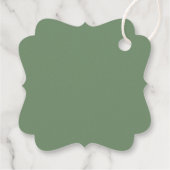 Die perfekte Mischung aus eleganter weißer Blütenh Geschenkanhänger (Rückseite)