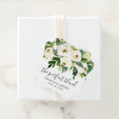 Die perfekte Mischung aus eleganter weißer Blütenh Geschenkanhänger (Beispiel)