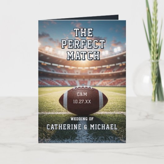 Die perfekte Mischung aus Fußball und Hochzeitsspo Programm (Vorderseite)