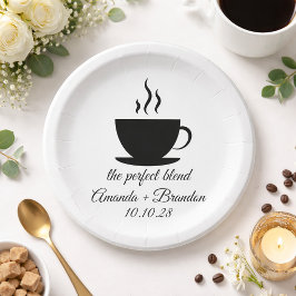 Die perfekte Mischung aus heißem Kaffee Pappteller