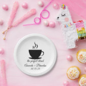 Die perfekte Mischung aus heißem Kaffee Pappteller (Party)