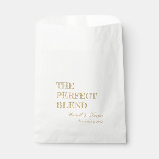 Die perfekte Mischung aus Kaffeegenuss, Trail Mix  Geschenktütchen (Vorderseite)