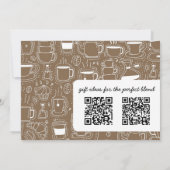 Die perfekte Mischung aus Kaffeemaschine Einladung (Rückseite)