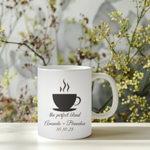 Die perfekte Mischung aus Niedlicher Hochzeit Kaffeetasse