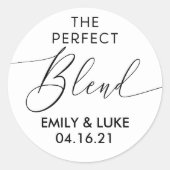 Die perfekte Mischung aus Schwarz und Weiß-Gastges Runder Aufkleber (Vorderseite)