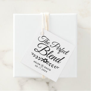 Die perfekte Mischung aus schwarzer Typografie Blu Geschenkanhänger