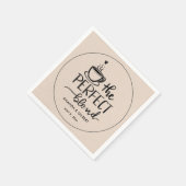 Die perfekte Mischung aus Skript Kraft Papier Hoch Serviette (Ecke)