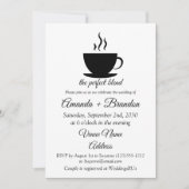 Die perfekte Mischung Coffee Hochzeit Einladung (Vorderseite)
