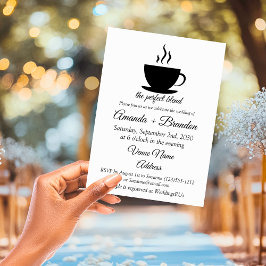Die perfekte Mischung Coffee Hochzeit Einladung