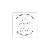 Die perfekte Mischung | Custom Wedding Calligraphy Gummistempel (Prägung)