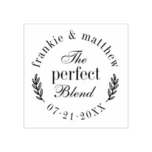 Die perfekte Mischung Elegante Script-Gastgeschen Gummistempel